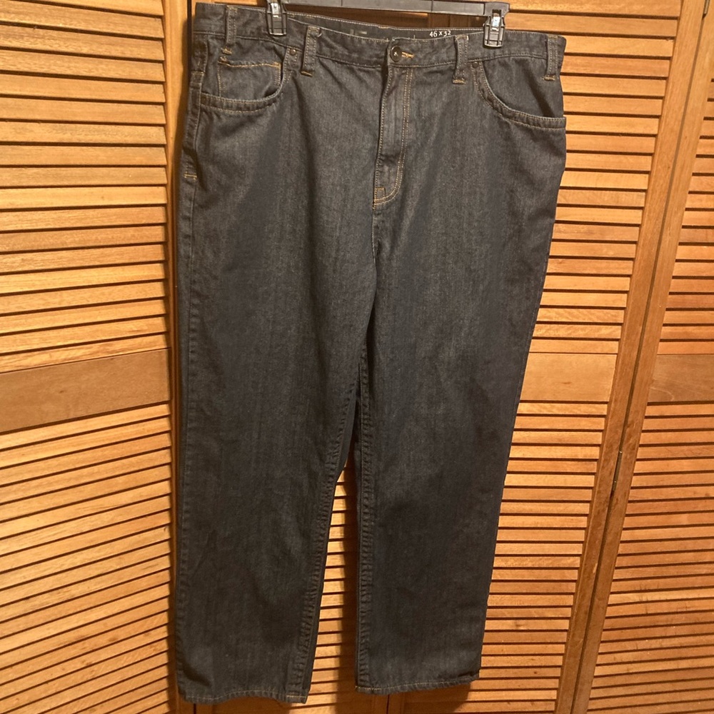 JF J. Ferrar Relaxed Fit Straight Leg Blue Jeans